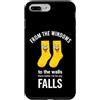 Sock Humor For Coworker Minimalist Desk Custodia per iPhone 7 Plus/8 Plus Detto divertente dalle finestre le pareti lì meglio no