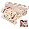 Xrten 155 PCS Bastoncini in Legno Gioco,Classico Gioco di Pickup Gioco da Tavolo Shangai