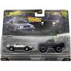 Hot Wheels Premium - Back to The Future Time Machine e Toyota Pickup Truck/Camionnette - Car Culture - JHW48 - HBL96 - Argento - Nero - Modello con licenza ufficiale - Mattel 2026-1:64