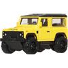 Hot Wheels Auto giocattolo da collezione Premium Car Culture, scala 1:64, Land Rover Defender 90, fuoristrada con pneumatici Real Riders