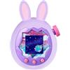 Generic Custodia protettiva per Tamagotchi Paradise con orecchie da coniglietto, in morbido silicone, antiscivolo e antigraffio, colore: viola