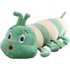 LGWJHCY Morbido peluche a forma di bruco, animale farcito verde a forma di bruco, adorabile peluche ornamentale, ottimo regalo per adolescenti e amici