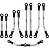 INJORA Acciaio Inossidabile Gioco Elevato Collegamenti Allo Chassis Set di Collegamenti dello Sterzo per TRX4M Defender Bronco