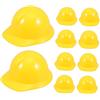 FUNNETOYU Mini Casco da Cantiere 10 Pezzi - Decorazioni per Feste e Accessori Fai da Te per Casa delle Bambole e Cappelli per Animali Domestici