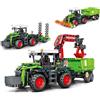 Charmofun 3 in 1 Technic Trattore Mietitrebbia, Mietitrebbia Trattore Giocattolo per Bambini e Bambine da 12 anni, Veicoli Agricoli Giocattoli a Blocchi da Costruzione Regalo per Bambini