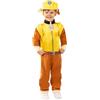 Funidelia Costume Ufficiale di Rubble Paw Patrol per bambino, Include: Tuta con coda, cappello e zainetto, Taglia 3-4 anni - Tenuta per bambini per feste, Carnevale e Halloween