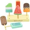 Coriver Giocattoli per gelato per bambini, set di 6 gelati in legno, set da gioco per bambini, set di giocattoli alimentari per bambini, set di giochi di ruolo per bambini da 3 4 a 5 anni