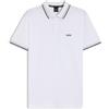 BOSS Paddy Curved, Polo Moderno, Uomo, Bianco (White 101), S