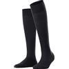 FALKE Sensitive Berlin W Kh lana cotone con bordino morbido 1 paio, Calzini lunghi Donna, Blu Dark Navy 6370, 39-42
