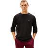 Tommy Hilfiger Uomo Maglietta Maniche Lunghe Waffle con Scollo Rotondo