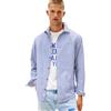 Tommy Jeans Uomo Giacca-Camicia Oxford Check con Chiusura a Bottoni, Blu (Soft Sapphire Check), M