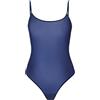 Teyli Body Donna - Body a Spalline con Perizoma - In Rete Trasparente ed Elasticizzata, Perfettamente Adattabile alla Silhouette. Blu XXL