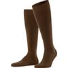 FALKE Airport M Kh lana cotone al ginocchio tinta unita 1 paio, Calzini lunghi Uomo, Marrone Tawny 5124, 47-48