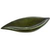 DRW Centrotavola a Forma di Ceramica in Verde Lucido, 12 x 52 x 22,5 cm
