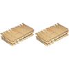 ECONATURAL by York Picchetti in legno, naturali, standard (Confezione da 2)