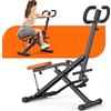 Dskeuzeew - Cyclette Power Body, attrezzatura per allenamento degli addominali, attrezzatura per palestra domestica, per addome, braccia, gambe, schiena e glutei
