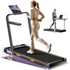 CURSOR FITNESS CURSOR Tapis Roulant Pieghevole Salvaspazio 16%, Tapirulan Elettrico Offerte 1-10KM/H, 3.0 HP Walking Pad Pieghevole, LED & Telecomando, Supporta Fino a 159 KG