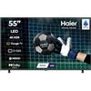 Haier LED 4K UHD H55K85FUX 55" Smart TV, Google TV, Dolby Audio, HDR 10, Google Assistant, Bluetooth 5.1, DBX TV, HDMI 2.1 x 4