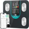 Arboleaf Bilancia Pesapersone Digitale, Bilancia Impedenziometrica con Bluetooth e App, Ampio Display per BMI, Grasso Corporeo, Massa Muscolare, 14 Parametri, Alta Precisione, Capacità 180 kg