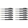 BIC Set di 12 penne a sfera retrattili M10 CLIC medio punta media 1 mm nera