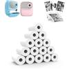 Viapriod 15 PCS Carta termica per bambini macchina fotografica istantanea carta