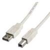 Roline Cavo Usb Roline tipo-A a tipo AB 2.0 1.8 m Bianco