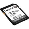 Kingston 32GB Scheda di memoria SDHC Kingston Industrial 30V UHS-I U3 Nero [SDIT/32GB]