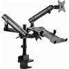 Gembird Supporto monitor Gembird supporto da scrivania laptop 17-32" fino a 9kg Nero [MA-DA3-02]
