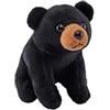 Wild Republic Pocketkins Eco Orso Nero, Animale di Peluche, 12 cm, Giocattolo di Peluche, Realizzato con Materiali Riciclati, Ecologico
