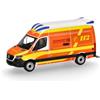 Herpa modellino auto Mercedes-Benz Sprinter 18 Delfis ambulanza Rettungsdienst Landkreis Elbe-Elster, miniatura in scala 1:87, oggetto da collezione, Made in Germany, modello in plastica