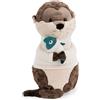 NICI Peluche Lontra Ophelio con Pesce 40x20 cm - Morbido e Decorativo, Perfetto per Cameretta e Casa, Idea Regalo | 63252