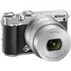 Nikon 1 J5 + 1 Nikkor 10-30 mm VR PD-ZOOM Fotocamera Digitale ad Ottiche Intercambiabili, 20,8 Megapixel, Video 4K, LCD Touchscreen Basculante 3, Argento [Versione EU]