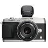 OM SYSTEM Olympus PEN E-P5 Fotocamera Mirrorless 16 MP, Kit con Obiettivo M.Zuiko Digital 17 mm 1:1.8 e Mirino Elettronico VF-4, Argento/Nero