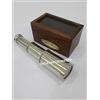 THOR INSTRUMENTS Telescopio palmare in ottone da 15,2 cm, con scatola in vetro e legno, regalo nautico, rustico, vintage, decorazione per la casa