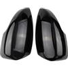 tusgt Copri Specchietto Auto Per Ford Per Ecosport 2013-2021 Copertura Specchietto Retrovisore Nero 2 Pezzi Decorazione Rivestimento Laterale Adesivo Protezione Specchio Calotta Laterale
