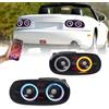 Archaic LED Fari posteriori compatibili con Mazda MX-5 MK1 NA Cabriolet 1989-1998, Luci posteriori JDM con animazione di avvio DRL (RGB)