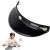 Fmzrbnih Parasole per moto - Parasole per moto, caschi parasole con design a tre clip | Visiera per cappelli da moto, accessori per casco in stile vintage facile da installare per casco da motocross