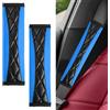 VBGURR 2 coperture per cinture di sicurezza auto, in morbida pelle, protezione per spalline, cuscinetti universali per cinture di sicurezza, per bambini, colore blu