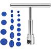 HJ-fuzhou Set di riparazione ammaccature per auto, con 18 dischi di estrazione, estrattore per ammaccature auto, kit di riparazione ammaccature auto, strumento per ammaccature auto, ventosa, nessun danno alla
