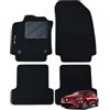 TSM Tappetini per Renault Clio IV 2012-2019, Batittacco in Gomma, Made In Italy