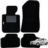 W-Parts Serie 4 TAPPETI - TAPPETINI in Moquette Neri per Serie 1 E87 dal 2004 A 2011 con battitacco Cucito e Striscia Antiscivolo