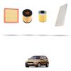 HOFFCAR Kit tagliando 4 filtri compatibile con Opel Corsa C 1.7 DTI 55kw Dal 2000