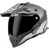 Bogotto H331 BT Tour EVO Bluetooth Casco Enduro, nero opaco/grigio, M