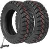 VOLOHAS 90/65 - 6,5 fuoristrada per scooter elettrico Dualtron Ultra/Zero11X, 1 pollici, anteriore/posteriore, resistente all'usura, antiscivolo, spessore (2 pezzi)