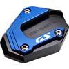 LLIDFONK Adatto per F850GS F750GS F 850GS 750GS 900GS Adventure F800GS, accessori per moto in alluminio, cavalletto laterale, cuscinetto di supporto ingrandito (blu)