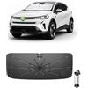 Ruiya 2026 Upgrade Ombrello Parasole Auto Parabrezza Compatibile con Renault Captur 2 2020-2026 /Fiat Grande Panda 2025 2026 / Fiat Panda 2013-2023, Parasole Anteriore Pieghevole Protezione UV
