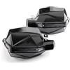 SHYYBD Paramani Per Motociclette, Protezioni Per Parabrezza, Vento A Mano Con Luce Di Segnalazione Per YAMAHA Tdm 850 Mt 125 03 01 Xt660 Deflettori d'aria(Nero)