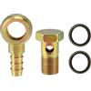 A ABSOPRO Banjo Bullone Flessibile Bronzo 1Set per Auto | Filettatura M16x1.5, Dim. Vite 25x38mm, Giunto 27x52mm, Include Vite+2 Rondelle