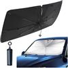 Generico Parasole Auto per M ercedes-B enz CLA Coupé | Design a Cordone, Apertura Veloce, Protezione UV e Termica, Mantiene l'Interno Fresco, Pieghevole, Custodia in Pelle Inclusa