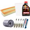 Somer Car KIT TAGLIANDO E 4 CANDELE + 4 LT OLIO compatibile con FIAT 500 PANDA 169 312-1.2 BENZINA 44 51 KW 60 69 CV